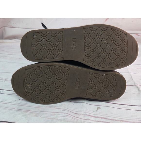 UGG Australia Size 9 GELLAR Black SUEDE WATER RESIST RIDING BOOT 1013196 - Picture 9 of 10